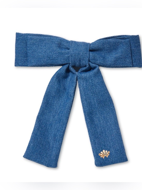 LELE SADOUGHI LIGHT DENIM ANTOINETTE BOW BARRETTE - NWT main image 6